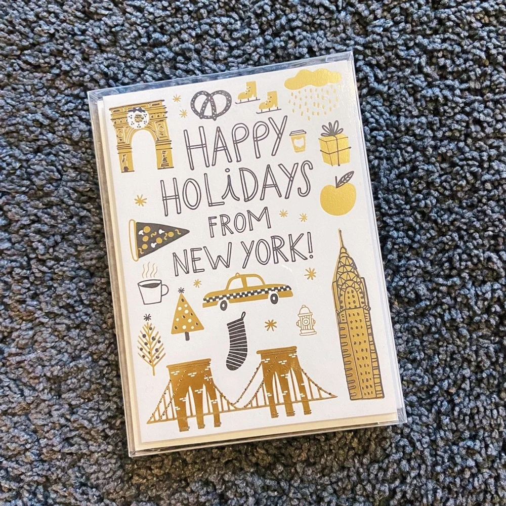 Paper Source “Happy Holidays from New York” card set